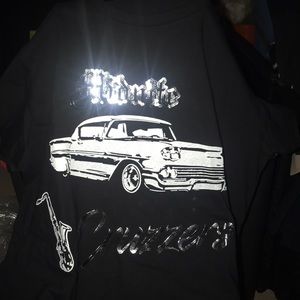 Black band missy tee shirt short sleeve